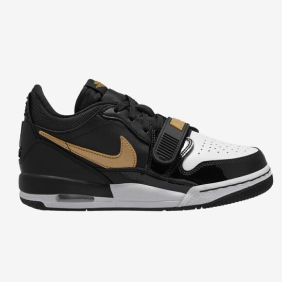 Air Jordan Legacy 312 Low Black White Gold Unisex Nike Kids' Sneakers sz 4Y - Picture 2 of 11